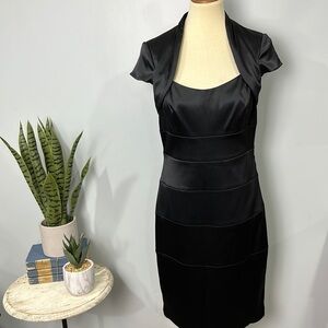 Sangria paneled collared dress